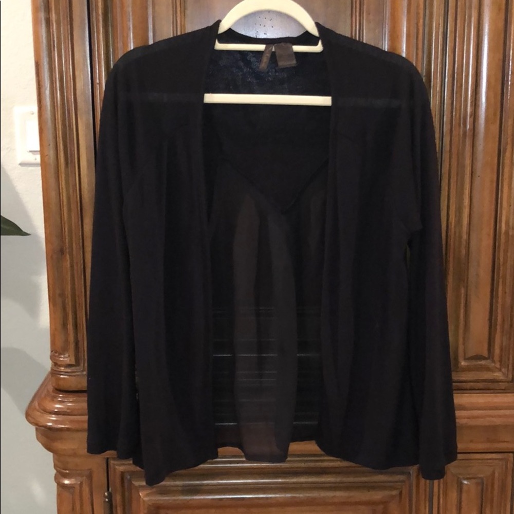 Black cardigan